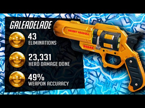 Gale OP Cassidy (McCree)  76 - 43 elims! vs Danteh [ Overwatch Season 32 Top 500 ]