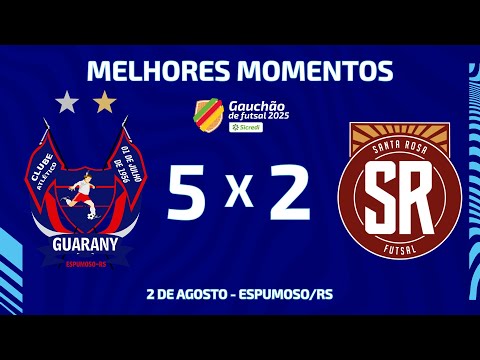 GOLS DO JOGO | GUARANY 5 X 2 SANTA ROSA | GAUCHÃO SICREDI SÉRIE A 2025
