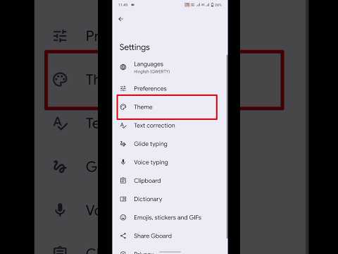 How To Change Keyboard Theme | Keyboard Theme Change #shorts #viralshorts