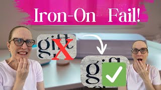 Fix Iron-On Vinyl that wont Lay Down – Fast & Easy Hack!