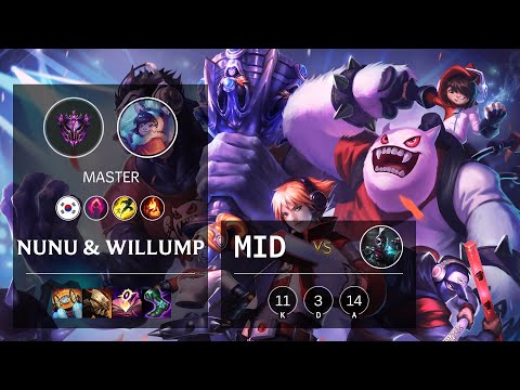 Nunu & Willump Mid vs Ekko - KR Master Patch 10.25b