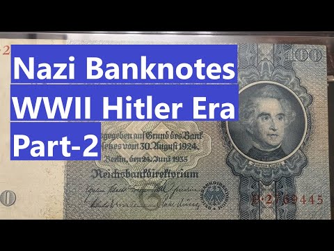 100 REICHSMARK, German Nazi Banknotes From WWII Hitler Era - Part 2