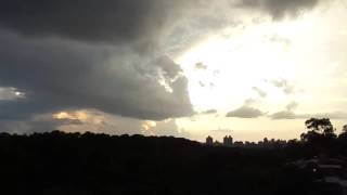 preview picture of video 'Pôr do sol entre as nuvens em Porto Alegre'
