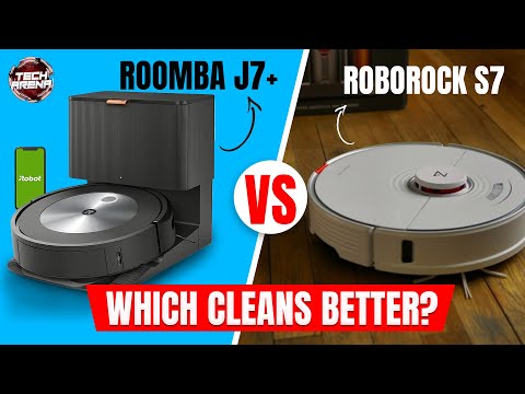 "iRobot Roomba j7+ vs. Roborock S7: Ultimate Robot Vacuum Comparison 2024 | Vacuum & Mop Combo"