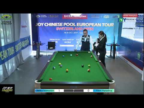 Mika Immonen VS Fitim Haradinaj - 2019 Joy Chinese Pool Euro Tour Switzerland Open