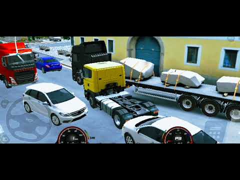 Transporting Heavy Excavator to Construction Site - Long Trailer Truck Driving - #madaraedit 