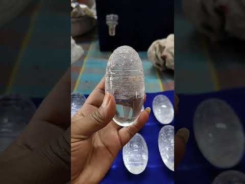 Natural crystal clear, oval, size: 5inch