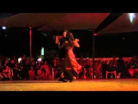  Alejandra Hobert  and  Adrian Veredice  are  dancing  at  Catania Tango Festival  in  2010