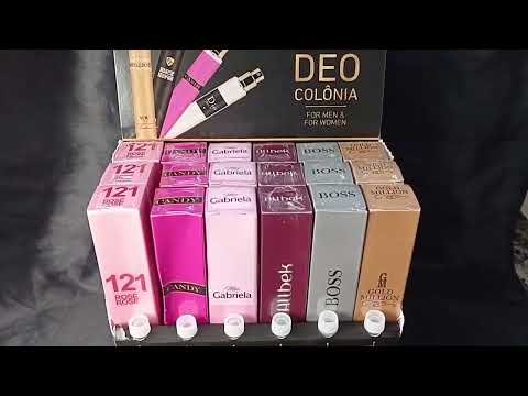 KIT DISPLAY DEO COLÔNIA 45ML + PROVADORES COM 18 UN