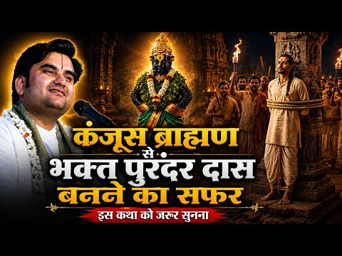एक कंजूस ब्राह्मण कैसे भगवान की लीला से महान भक्त बन गया। भक्त पुरंदर दास।#indreshupadhyay 