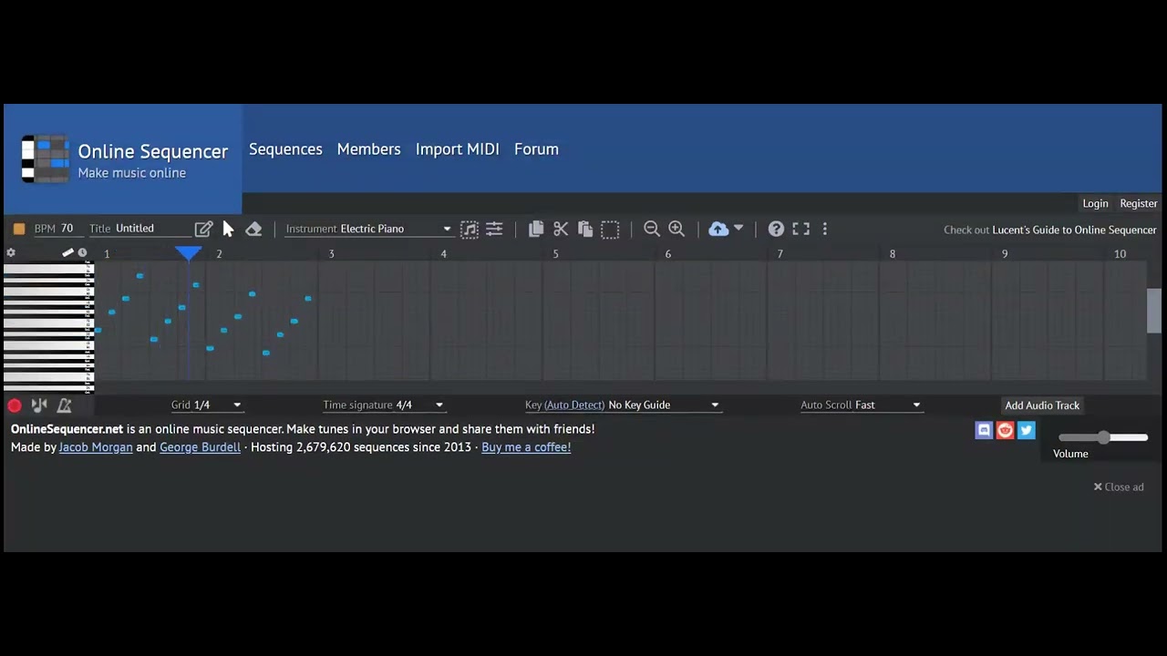 I Made 5's Sound On Online Sequencer