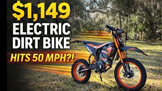 $1,149 Electric Dirt Bike Hits 50 MPH?! Qronge X1 Spark M Review - Surron Alternative?