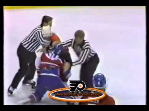 May 12, 1987 Chris Nilan vs Mike Stothers Montreal Canadiens vs Philadelphia Flyers