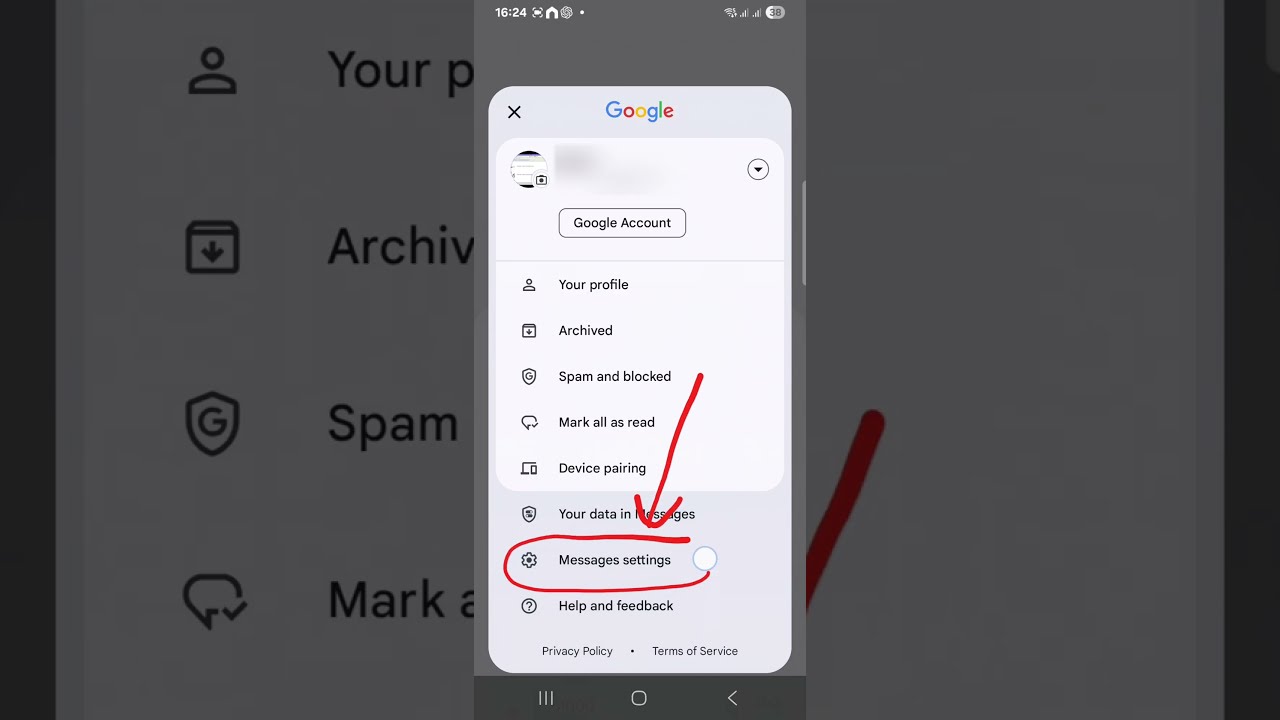 Message Settings: Turn On Spam Protection to Stay Safe - Samsung Mobile Phone A15 A25 Android