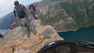 Wingsuit BASE jump from Kjerag Norway in my ATC3