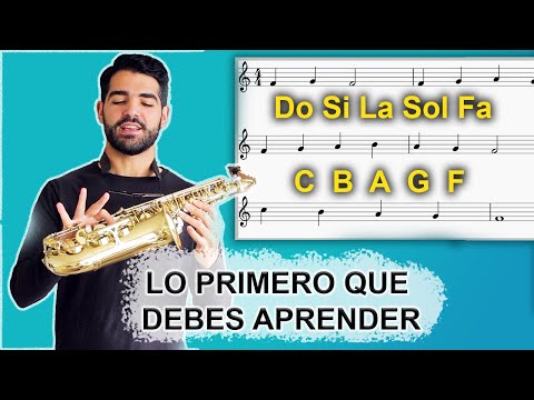 Primeras notas en el saxofón (interactivo)