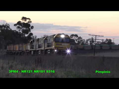 3PM4 - NR121 NR101 9316  at Nhill, Dimboola and Pimpinio 26th May 2017