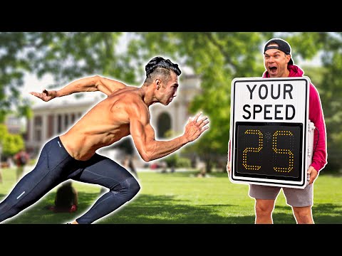 Beat My Speed, Win $100 vs FAST College Kids
