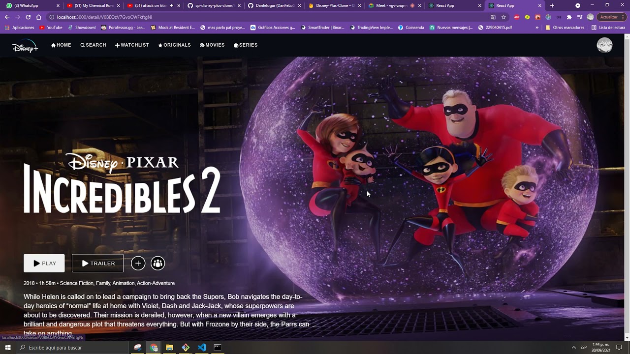 disney plus clone with react