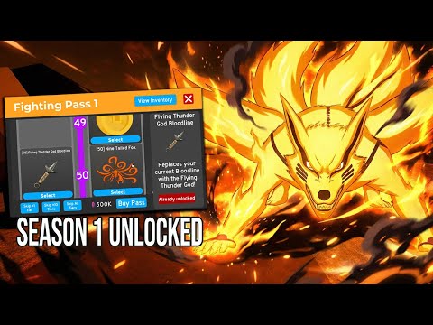 I Unlocked All Levels in The New Fighting Pass SEASON 1 IN Anime Fighting Simulator