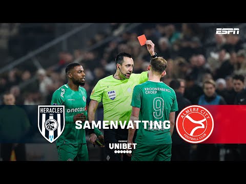 🟥 DISCUTABEL ROOD voor smaakmaker Thomas Robinet! 😱 | Samenvatting Heracles Almelo - Almere City