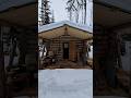 a warm trapping cabin #cabin #trapping #trapper #mountainman