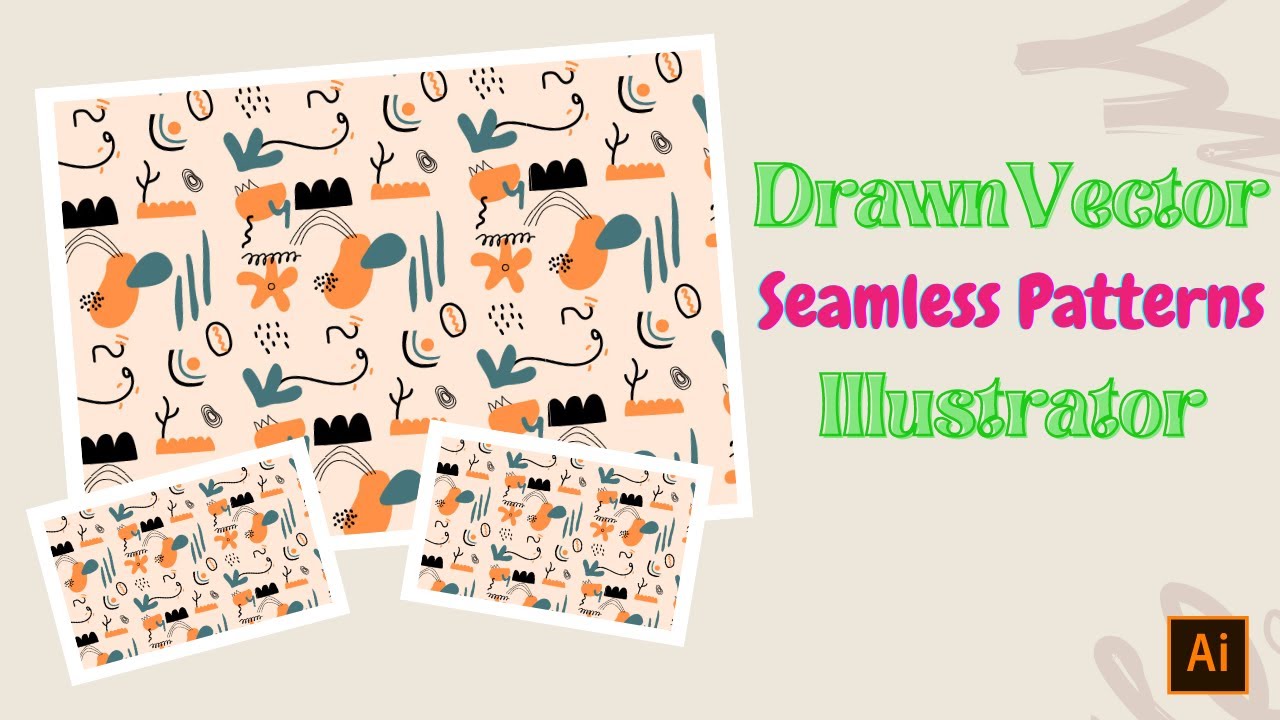 Design Hand Drawn Vector Seamless Patterns in Illustrator | Pattern Tutorial for Illustrator