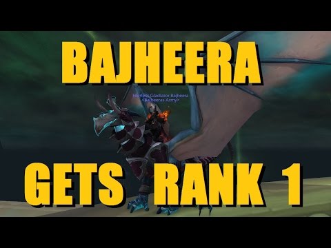 Bajheera - "OMG WE GOT RANK 1!" - Fearless Gladiator Title & Mount (Legion S2)