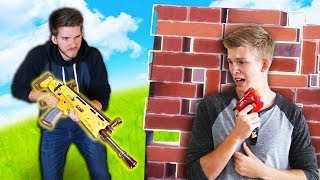 Fortnite Legendary Gun Found in Real Life (Nerf Battle)