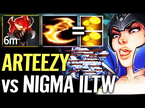 🔥 ARTEEZY Luna vs NIGMA iLTW — 6min MoM WTF Big Stack Fast Farm Dota 2 Pro