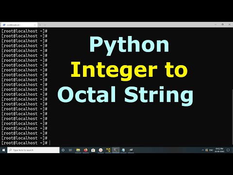Python Convert Integer To Octal String