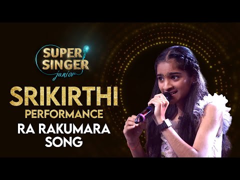 SriKirthi's Ra Rakumara Song Performance | Super Singer Junior | StarMaa