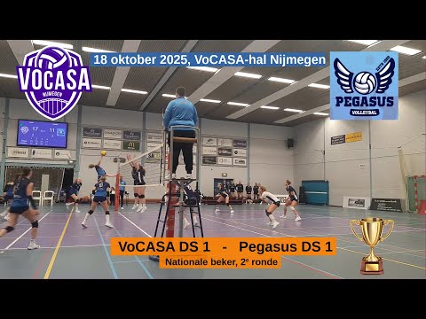 18 okt 2025 Bekerwedstrijd VoCASA D1-  Pegasus D1, Dames Volleybal