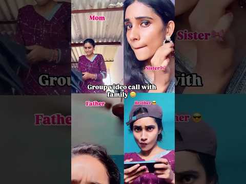 Family group video call 😅❤️ #explore #shorts #comedy #funny #viral