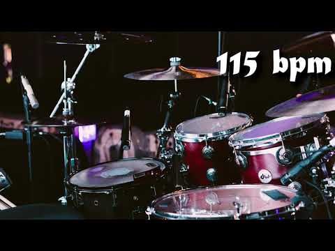115 Bpm Drum Track Batería - Straight Beat Eighth Notes