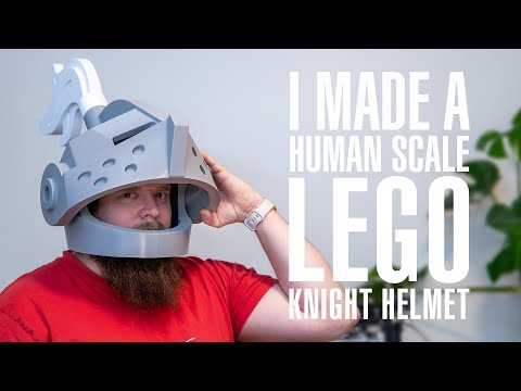 Watch This Guy 3D Print A Human-Sized Lego Knight Helmet