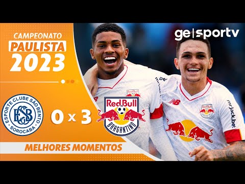 Gols e lances de São Bento x Red Bull Bragantino