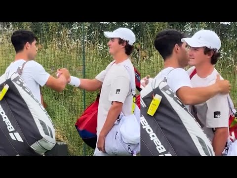 Alcaraz Surprised Joao Fonseca & Treated Him to a Joint Practice | Wimbledon 2025