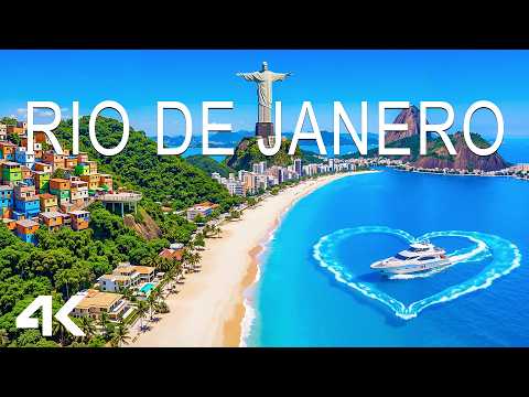 Rio de Janeiro 4K Drone Footage | Copacabana Beach, Sugarloaf Mountain & Tropical Coastal Paradise