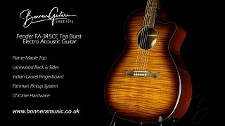 Video thumbnail for Fender FA-345CE Tea Burst Electro Acoustic Guitar | Bonners Guitar Store by Bonners Guitar Store