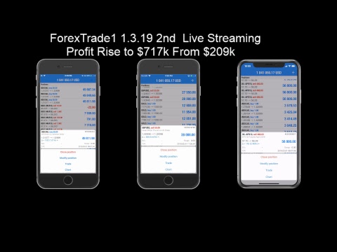 1.3.19 2nd Forextrading LIve Streaming Profit Rise From $209k to $717k Video