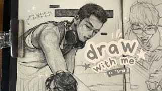 draw with me : chill sketching session + temu haul ⋆. 𐙚 ˚