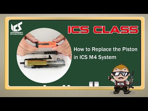ICS CLASS - How to Replace the Piston in ICS M4 System | ICS AIRSOFT