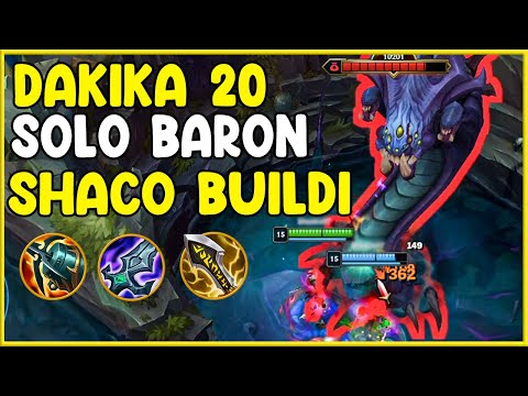 Dakika 20'de 15 Saniyede Baron Alan Shaco | Krakenli Shaco Solo Baron | Shacolambac