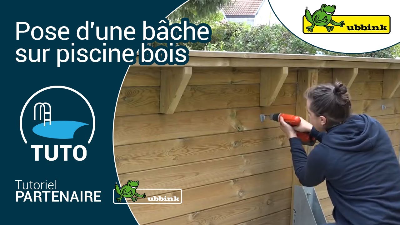 TUTO Installation d’une bâche de sécurité et d'hivernage pour piscine bois hors sol Ubbink