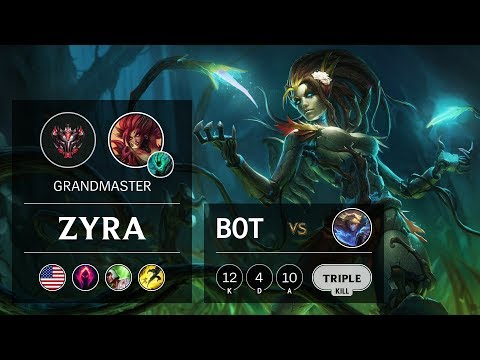 Zyra Bot vs Ezreal - NA Grandmaster Patch 9.17