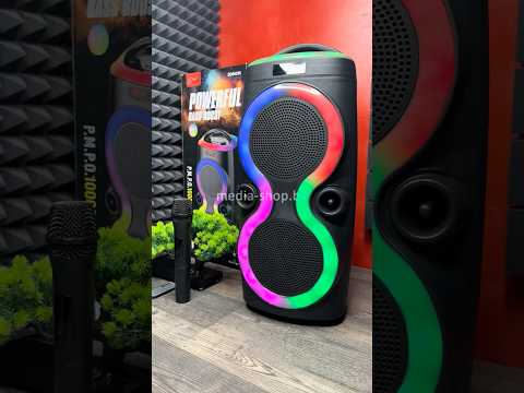 фото колонка портативная беспроводная zqs 6236 36вт с микрофоном и rgb подсветкой, 3000mah, bluetooth 0