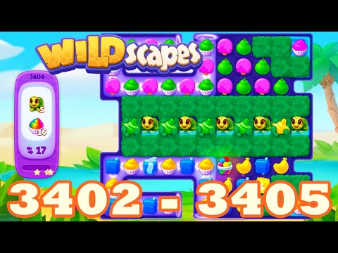 Wildscapes Level 3402 - 3405 HD Walkthrough | 3 match game | gameplay | android | ios | 3403 | 3404