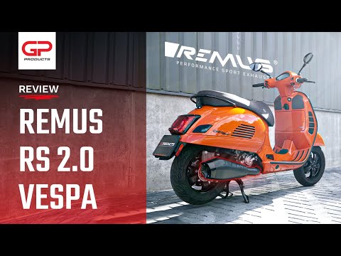 REMUS RS 2.0 Exhaust for the VESPA GTS 125 & 300!