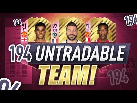 194 RATED UNTRADABLE SQAUD! - FIFA 18 Ultimate Team